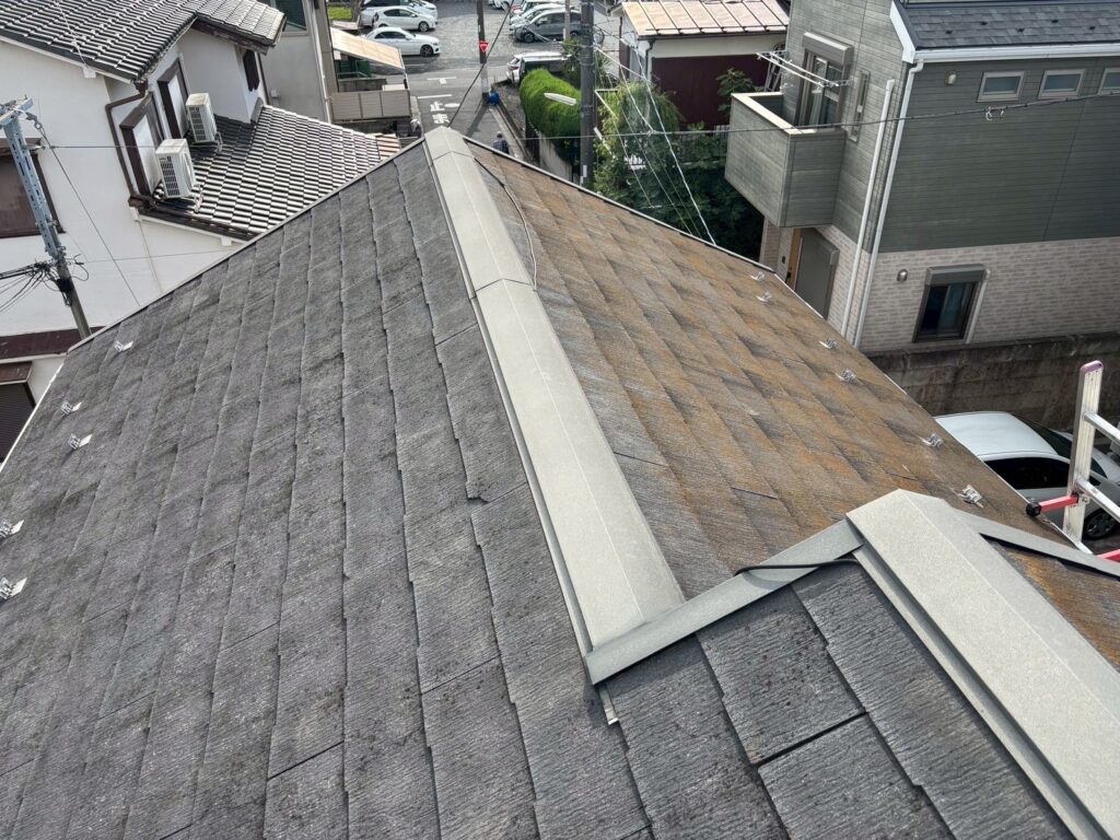 スレート屋根の葺き替え前