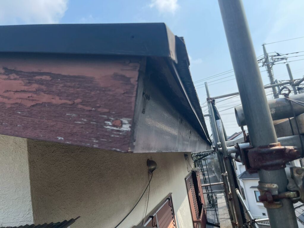 雨どいを外した後