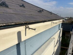 軒樋を外した後