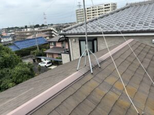 工事前のスレート屋根