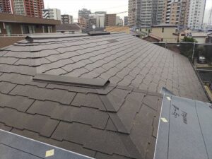 ルーフィングを張り始め