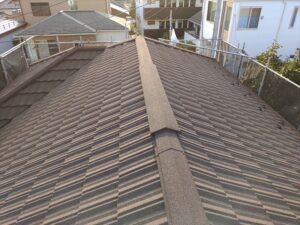 換気棟を付けたクラシクタイル