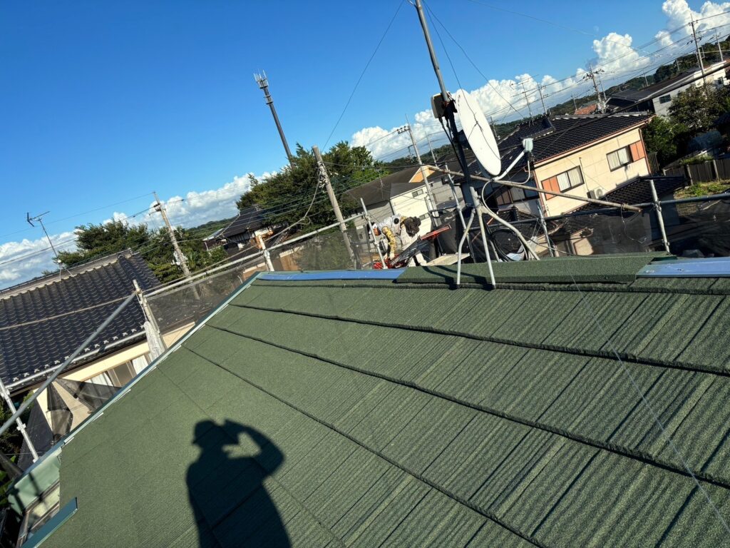 ガルバリウム鋼板の棟下地